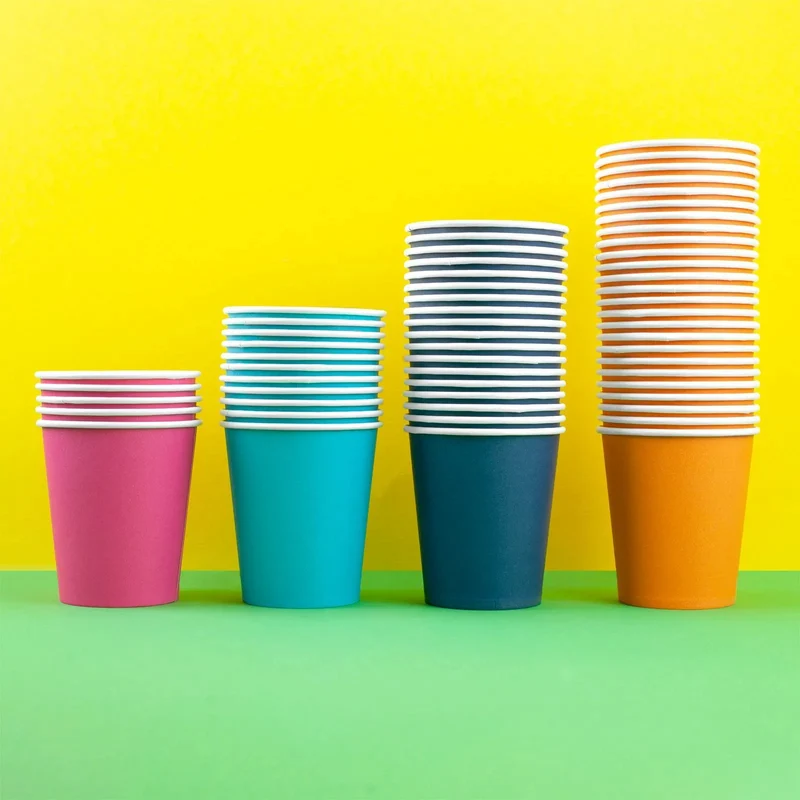 Wellsamed Mundspülbecher aus Papier uni