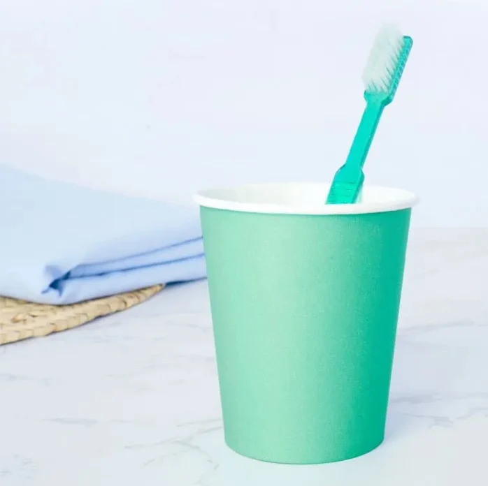 Wellsamed Mundspülbecher aus Papier uni