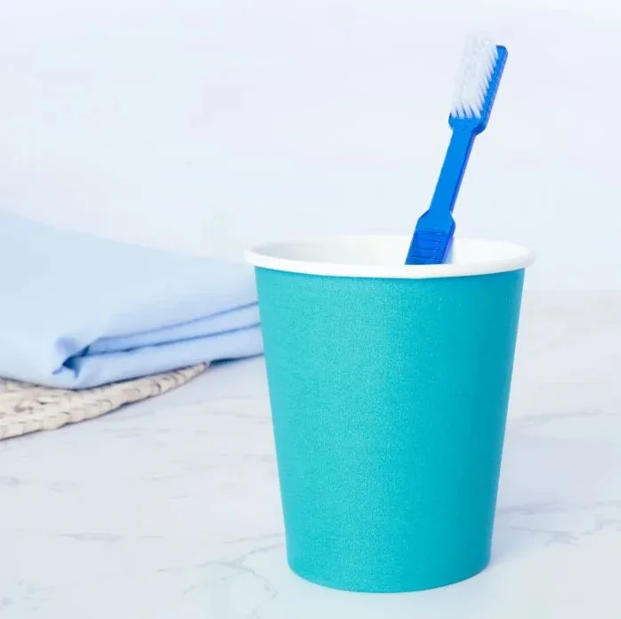 Wellsamed Mundspülbecher aus Papier uni