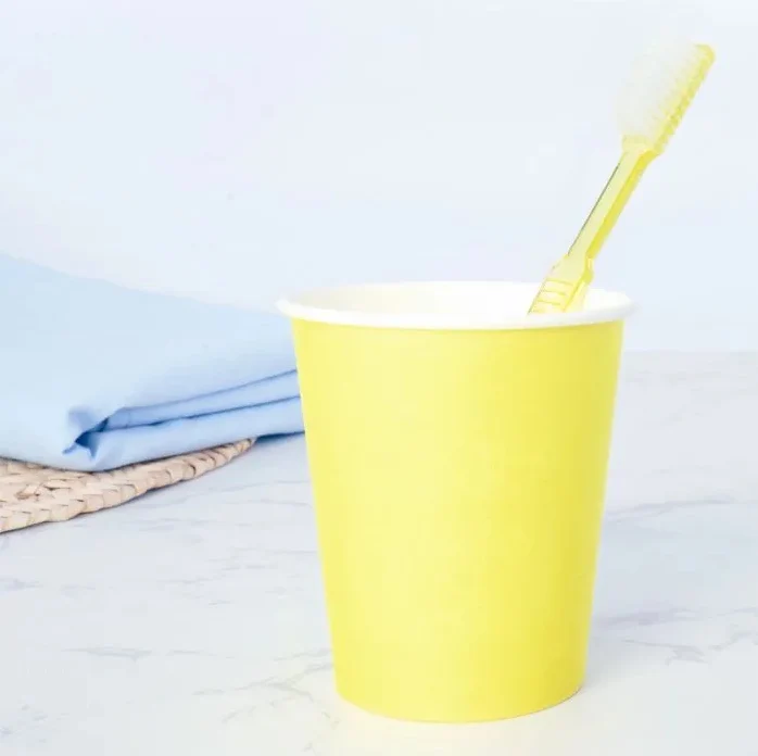 Wellsamed Mundspülbecher aus Papier uni