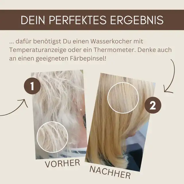 Profi-Pflanzenhaarfarbe warmes Sommer-Blond "warm summer blond" - ohne Rotanteil