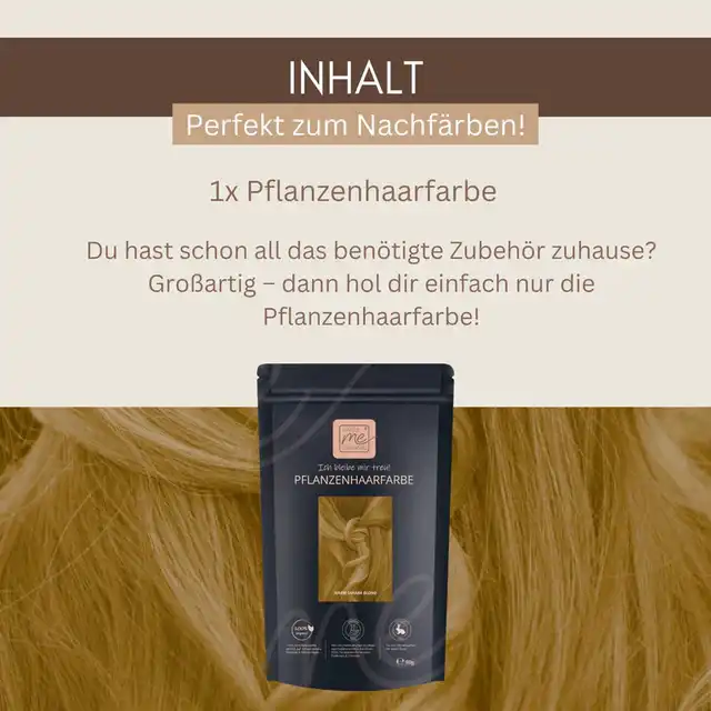 Profi-Pflanzenhaarfarbe warmes Sahara-Blond "warm sahara blond"