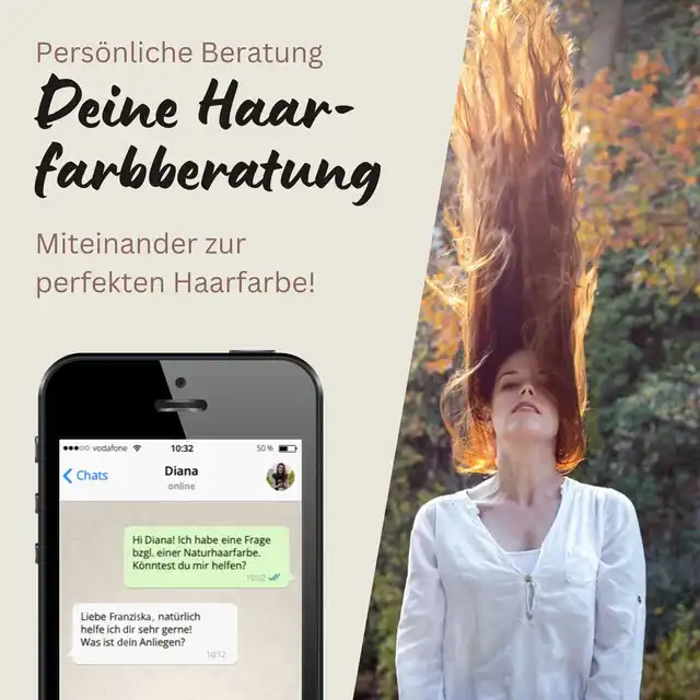 Profi-Pflanzenhaarfarbe warmes Kupfer-Rot "warm tizian red"