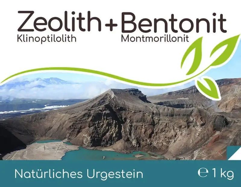 Premium Zeolith + Bentonit 1kg Pulver (Vorratsbeutel)
