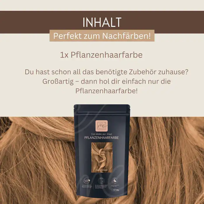Profi-Pflanzenhaarfarbe "warmes dunkles Sahara Blond - warm dark Sahara blond"