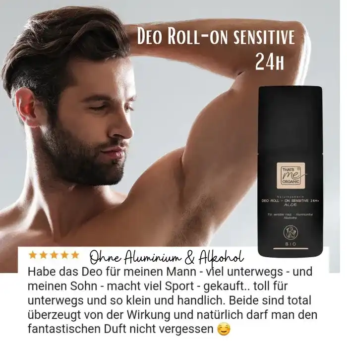 Bio Deo Roll-On Senitive 24h + Aloe - Aluminium & Alkoholfrei - 50ml