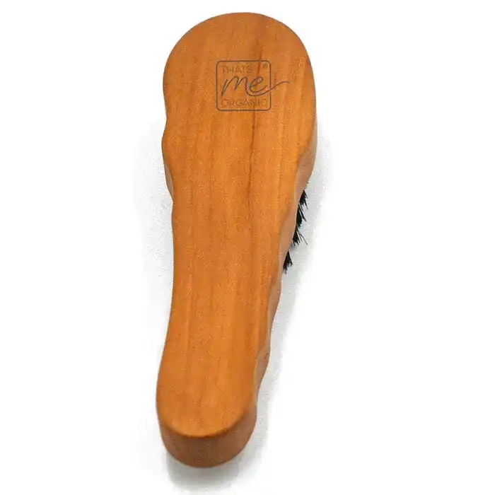 Profi-Haarbürste Fingerform "Die Ergonomische" aus Birnbaumholz & Wildschweinborste