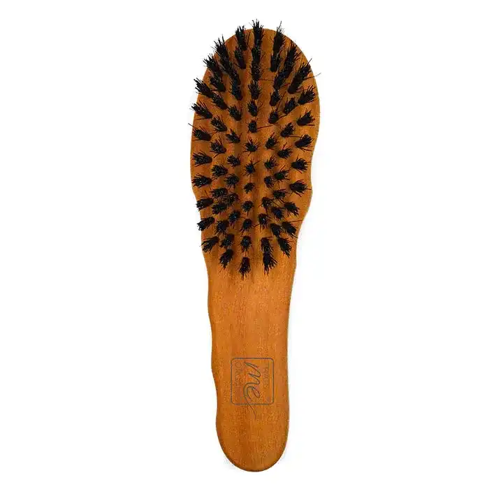 Profi-Haarbürste Fingerform "Die Ergonomische" aus Birnbaumholz & Wildschweinborste