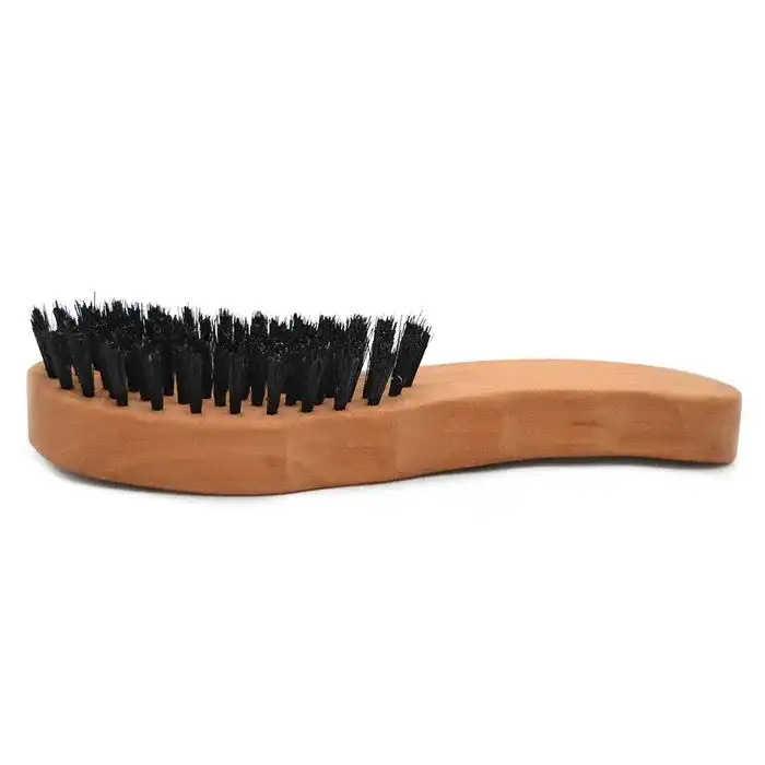 Profi-Haarbürste Fingerform "Die Ergonomische" aus Birnbaumholz & Wildschweinborste