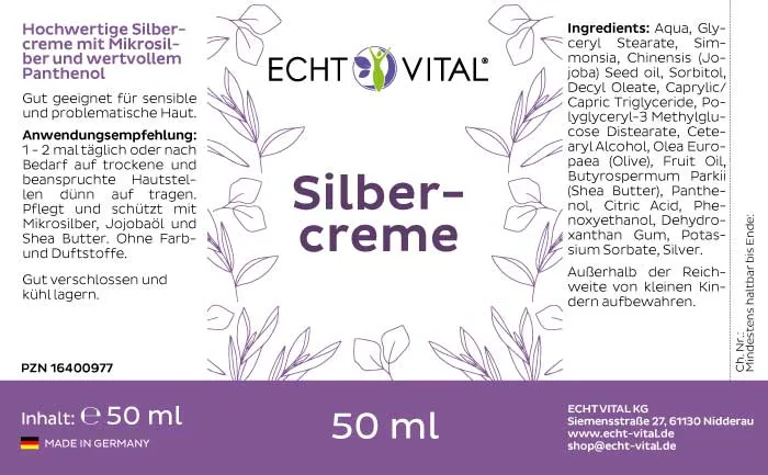 Silbercreme - 1 Dispenser mit 50 ml
