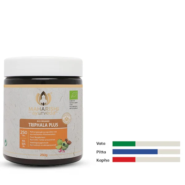 Triphala Plus (Bio), 250 g MA 505 – Ayurveda Nahrungsergänzung mit Kräutern