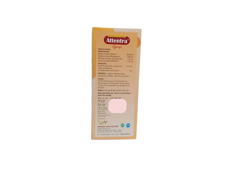 ATTENTRA SYRUP - 200ml - Wingen Healthcare