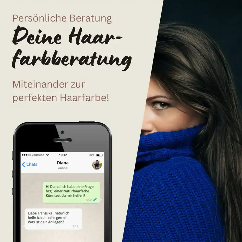 Profi-Pflanzenhaarfarbe kühles dunkles Braun "cool deep brown"