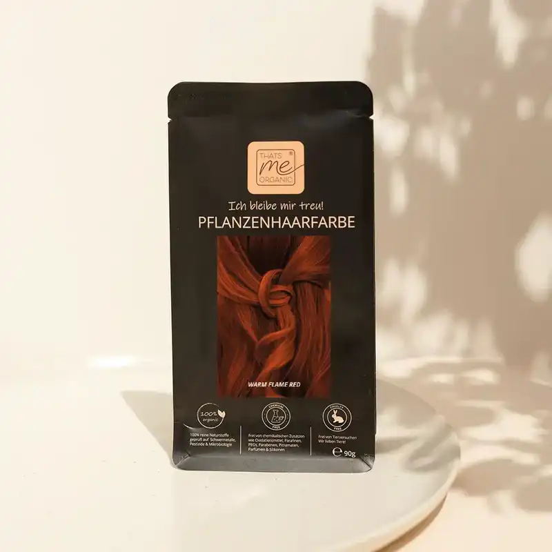 Profi-Pflanzenhaarfarbe "warmes Flammen-Rot - warm flame red"
