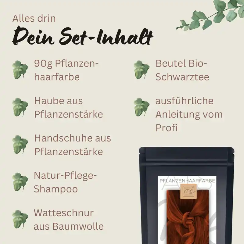 Profi-Pflanzenhaarfarbe "warmes Flammen-Rot - warm flame red"