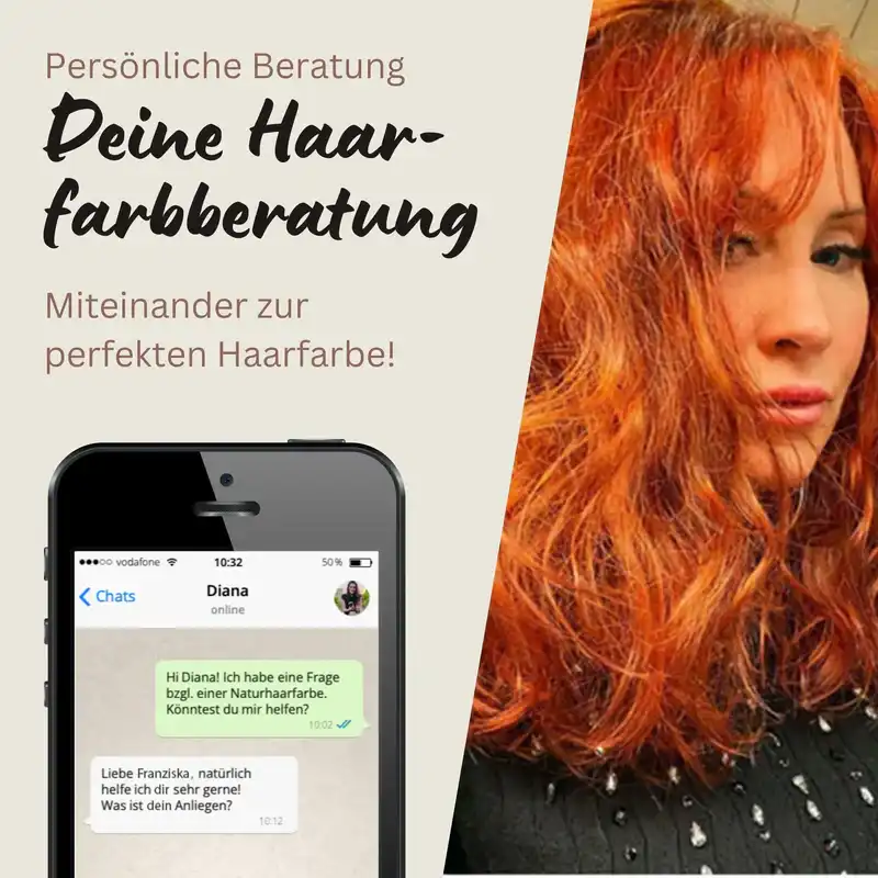 Profi-Pflanzenhaarfarbe "warmes Flammen-Rot - warm flame red"