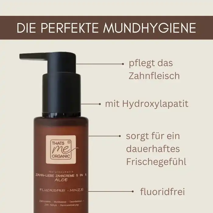 Bio-Zahncreme Zahn-Liebe 5 in 1 Aloe 100ml- Fluoridfrei