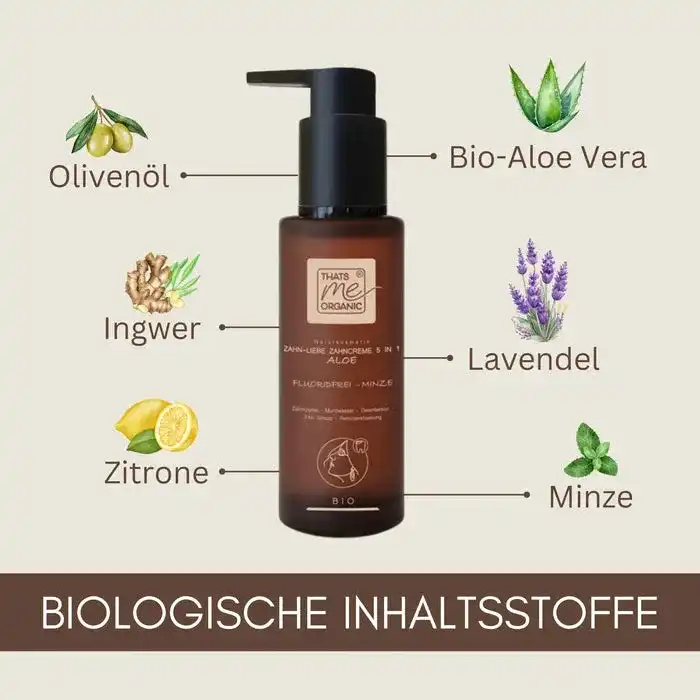 Bio-Zahncreme Zahn-Liebe 5 in 1 Aloe 100ml- Fluoridfrei