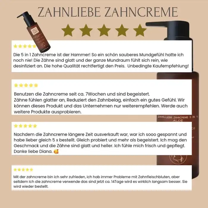 Bio-Zahncreme Zahn-Liebe 5 in 1 Aloe 100ml- Fluoridfrei