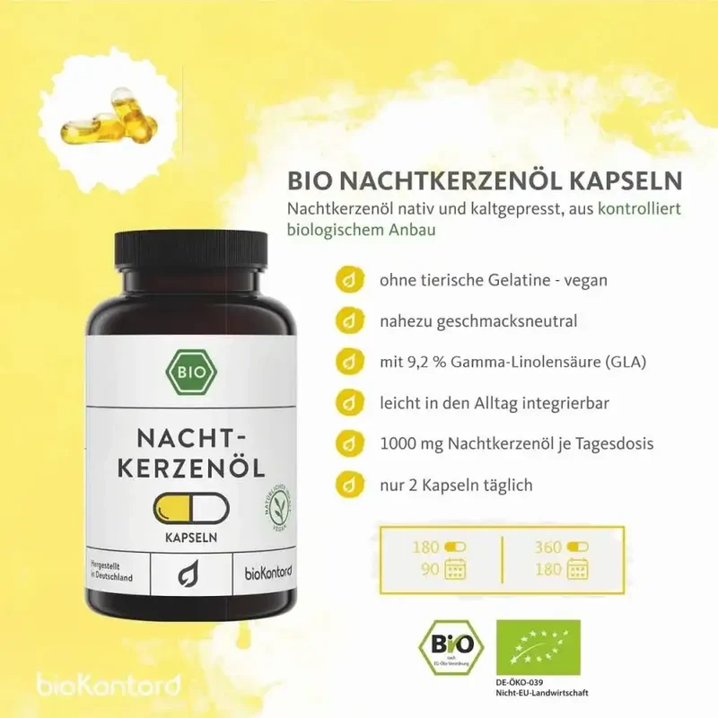 Bio Nachtkerzenöl Kapseln