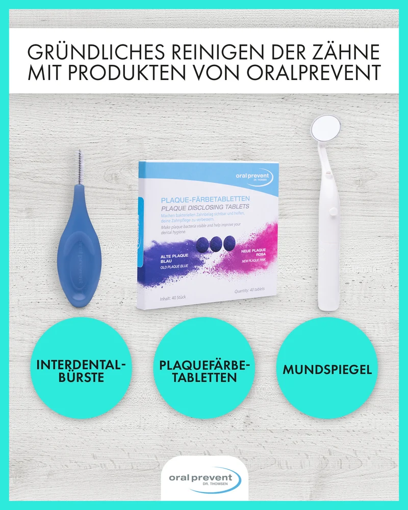 ORAL Prevent Mundspiegel mit LED-Licht - Dentalspiegel für eine bessere Zahnpflege - Zahnarztspiegel mit Anti-Fog-Beschichtung - Zahnpflegespiegel