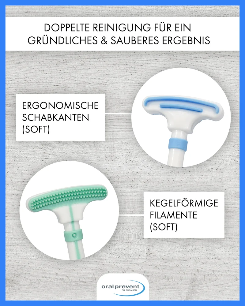 ORAL PREVENT Zungenreiniger - Zungenbelag und Mundgeruch adé