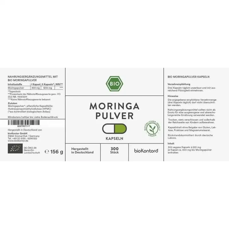 Bio Moringa 300 Kapseln