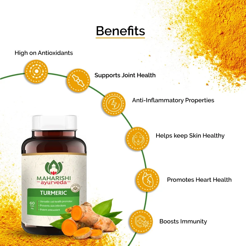 Organic Turmeric | Certified by ECOCERT | 60 Tablets Pack