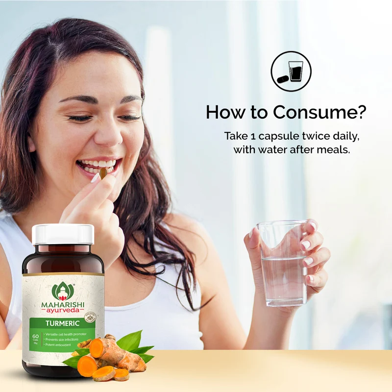 Organic Turmeric | Certified by ECOCERT | 60 Tablets Pack