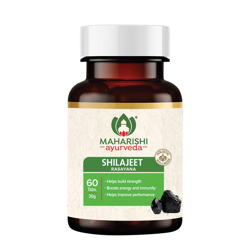 Shilajeet Rasayana | Natural & Pure Shilajeet for Strength, Stamina & Endurance | 60 Tablets Pack