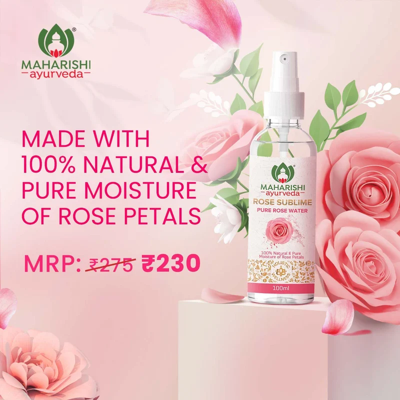Pure Rose Water - Preserves Your Skin’s Natural Glow I 100 ml