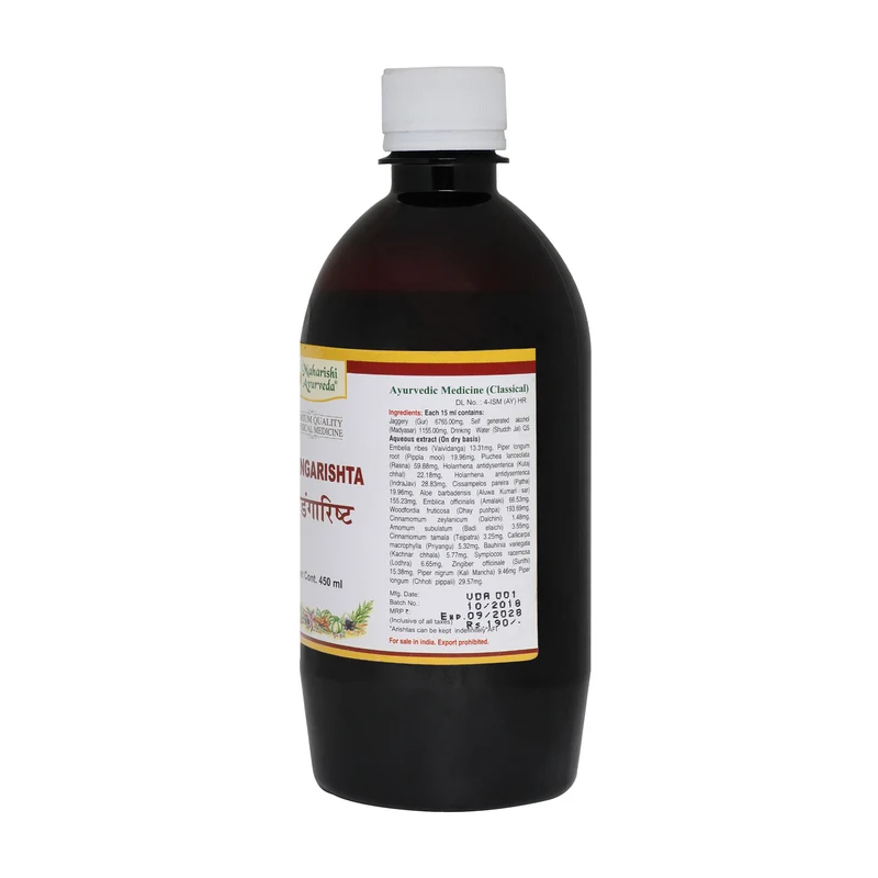 Vidangarishta -To Destroy Worms and Parasites (450ml)