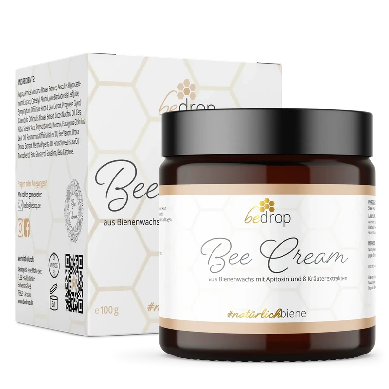 Bee Cream Bienengiftsalbe und 8 Kräuterextrakten - 100g