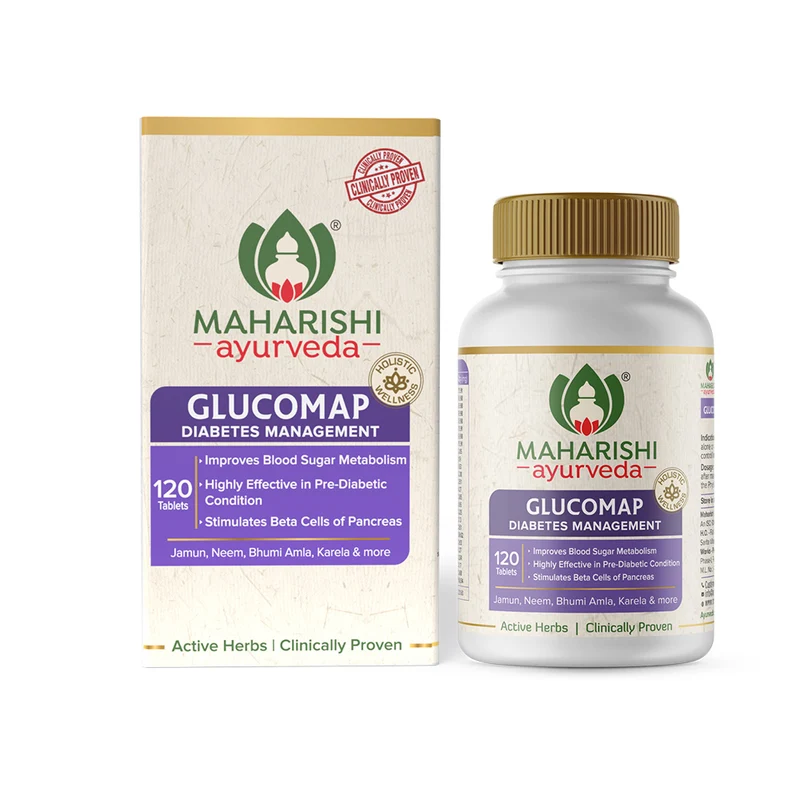Glucomap | For Diabetes Control | Balances Blood Sugar Levels | Powerful Ayurvedic Formulation I Effective in Prediabetes |