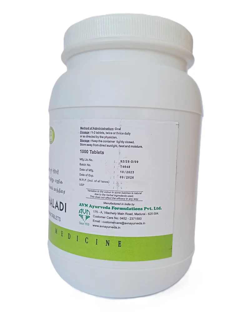 Triphaladi Choornam Tablet - 1,000 Nos - AVN Arogya