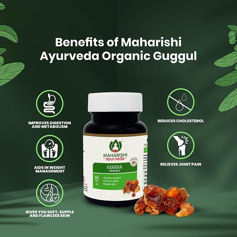 Organic Guggul | 60 Tablets Pack Each