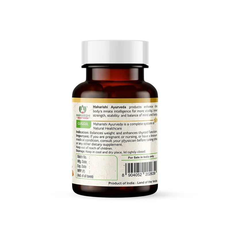 Organic Guggul | 60 Tablets Pack Each