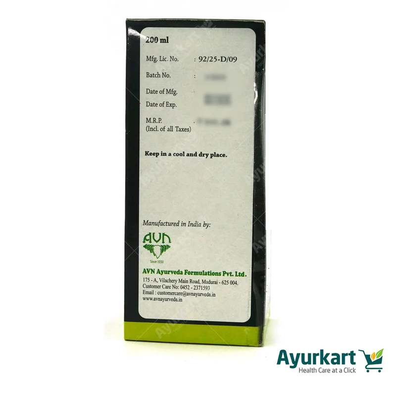 Karkuntal Ayurvedic Hair Oil - Arya Vaidya Nilayam (AVN Arogya)