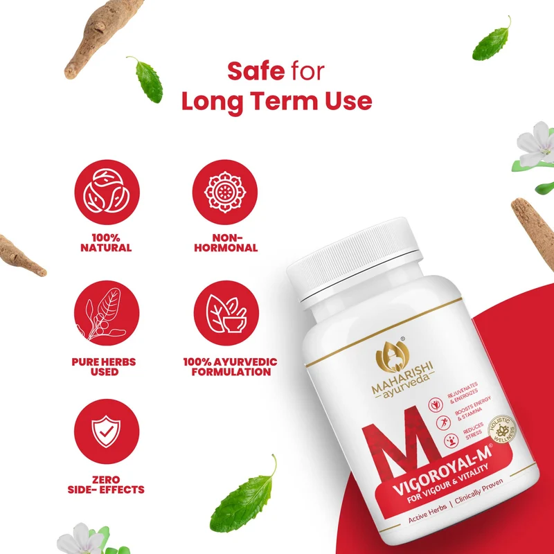 Vigoroyal-M | A Potent Formulation For Vigor and Vitality in Men | 60 Tablets