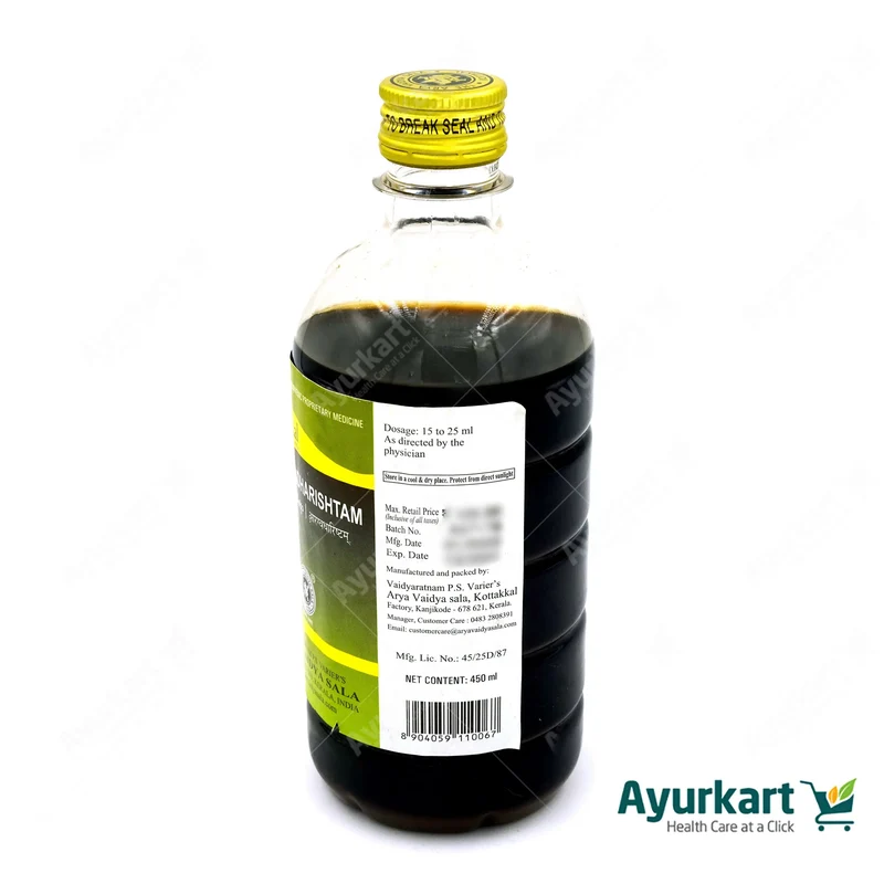 Aragwadharishtam - 450ML - Kottakkal