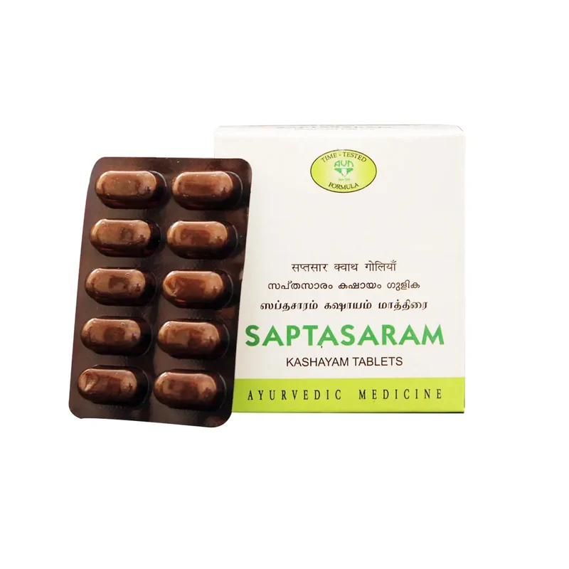 Saptasaram Kashayam Tablets - 120 Nos - AVN Arogya