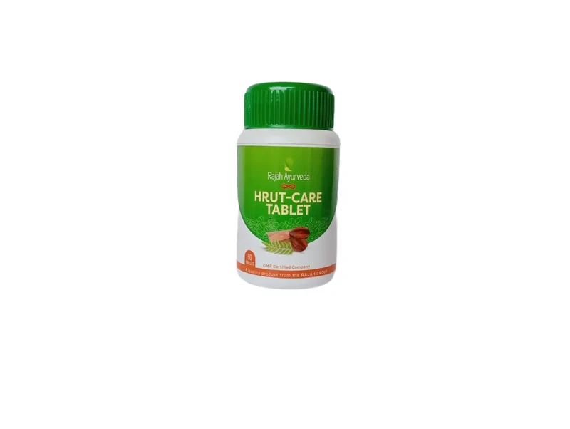 Hrut Care Tab - 60 Nos - Rajah Ayurveda