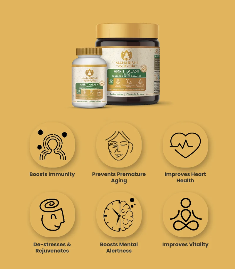 MAHARISHI AMRIT KALASH (600 Gram Paste and 60 Tablets)