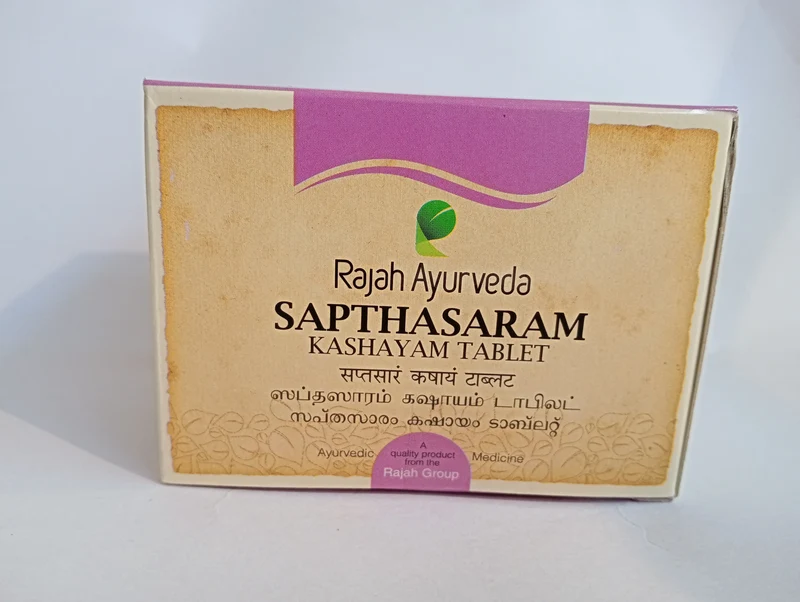 Sapthasaram Kashayam Tablet - 100 Nos - Rajah Ayurveda