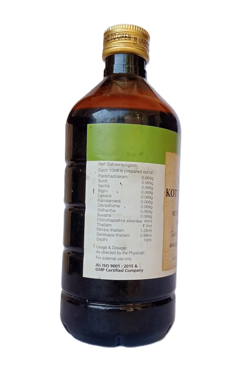 Kottamchukkadi Thailam - Rajah Ayurveda
