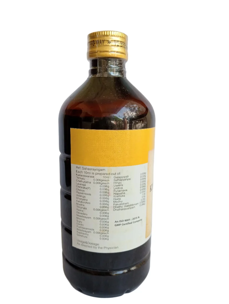 Kumaryasavam - 450ML - RAJAH AYURVEDA