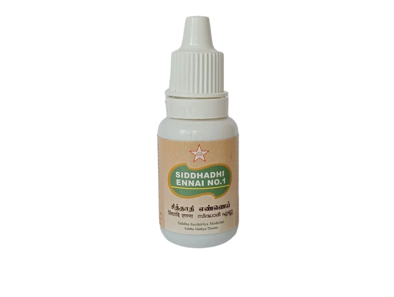 Siddhadhi Ennai No 1 - 10ml - SKM SIDDHA AND AYURVEDA