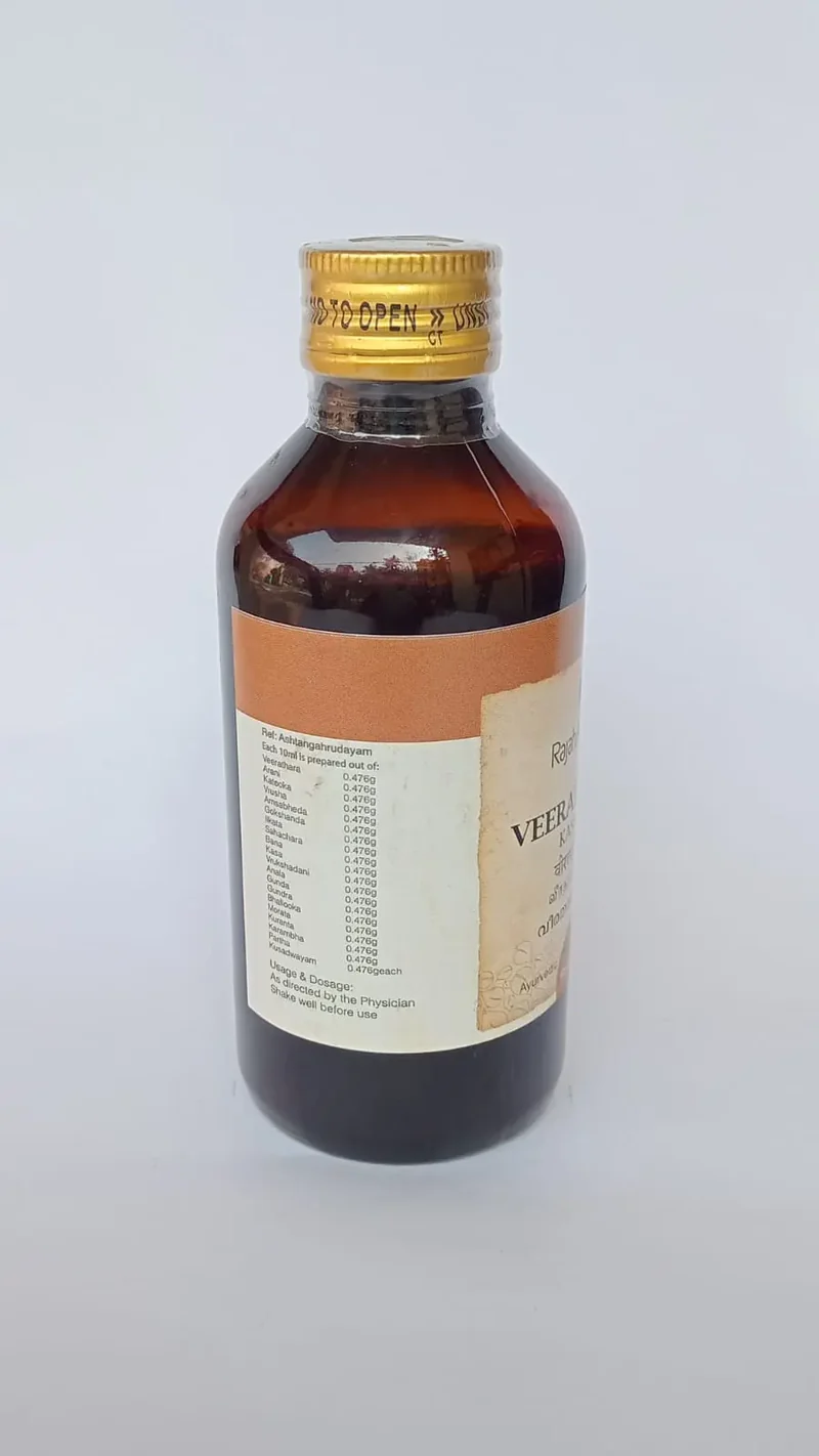Veeratharadi Kashayam - 200ML - RAJAH AYURVEDA