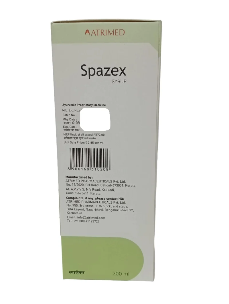 Spazex Syrup - Atrimed