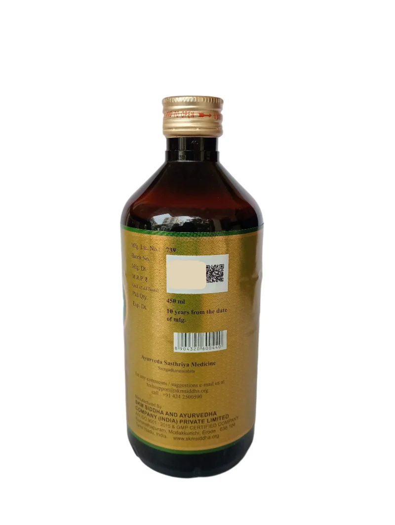 Draksharishtam 450ml - SKM Siddha and Ayurveda